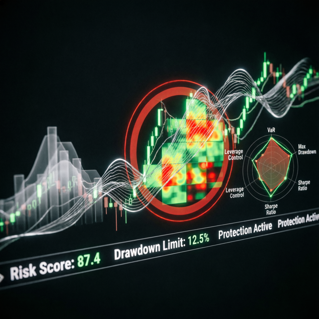 Risk management and drawdown protection visualization
