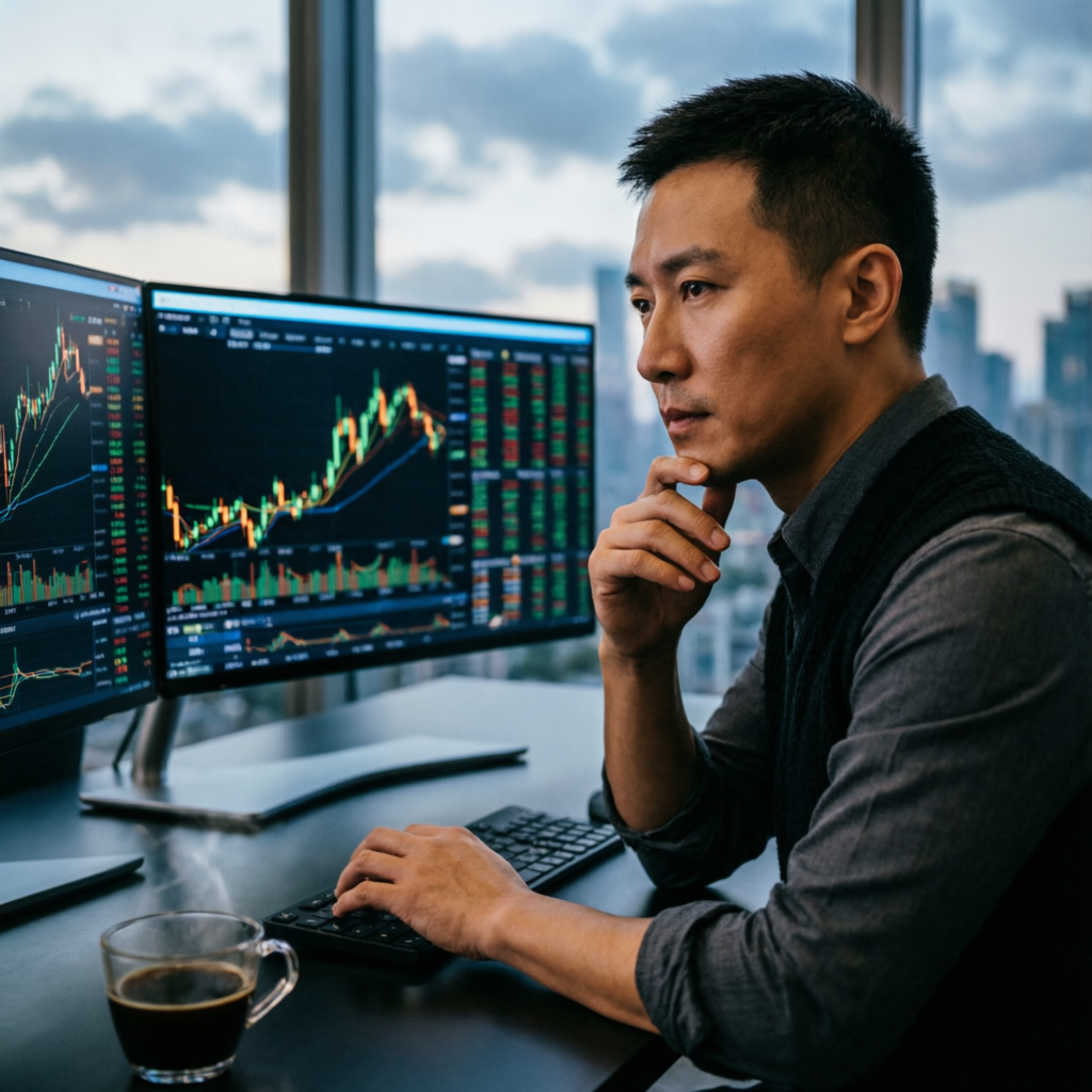 Professional trader analyzing prop firm rules - PFM Capitals