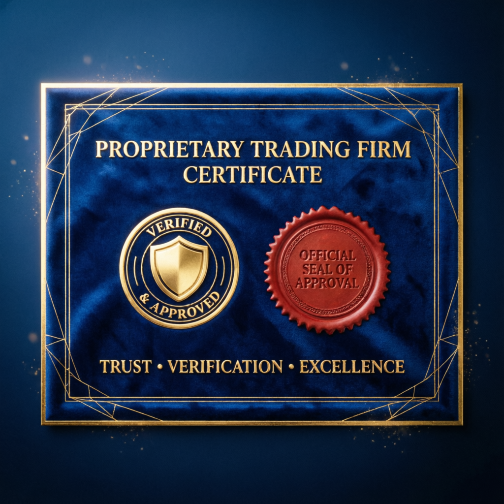 Proprietary Trading Firm Certificate - PFM Capitals Verification