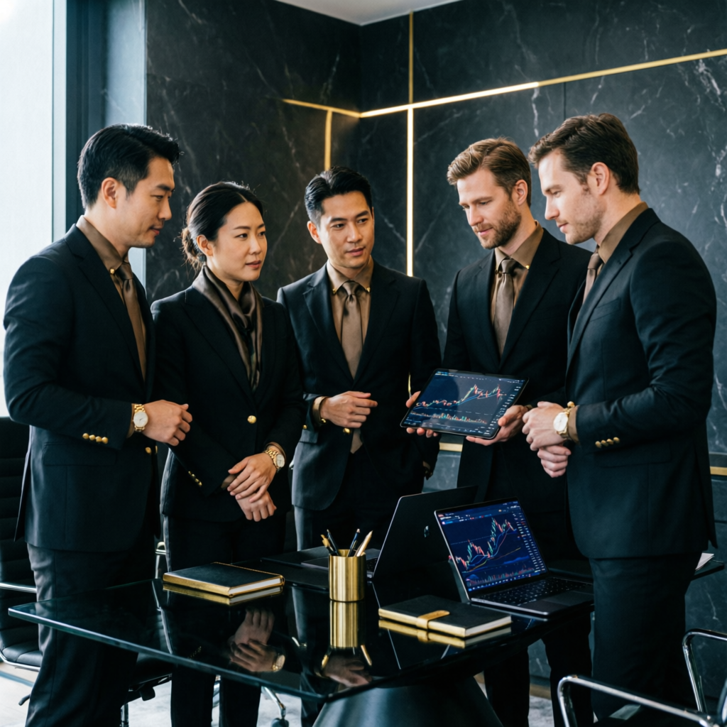 Elite team of professional forex traders and financial analysts