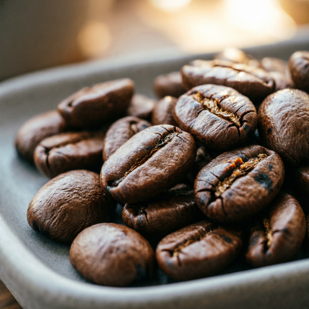 Coffee beans background