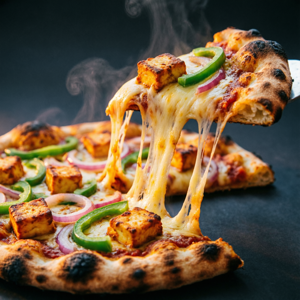 Cheese pull pizza