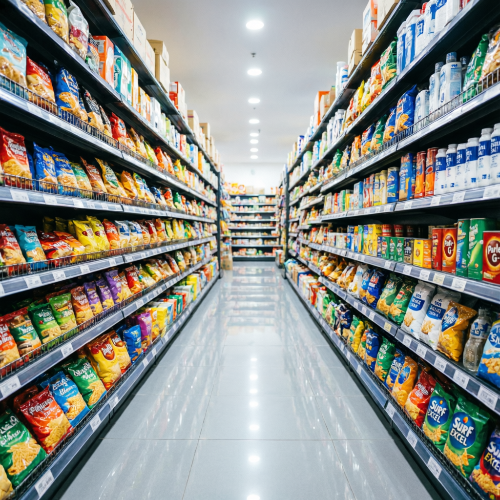 Retail grocery shopping at best supermarket in Nalasopara East Mumbai