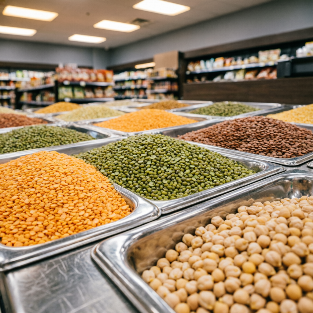Grocery collection of fresh dals and pulses in Nalasopara East