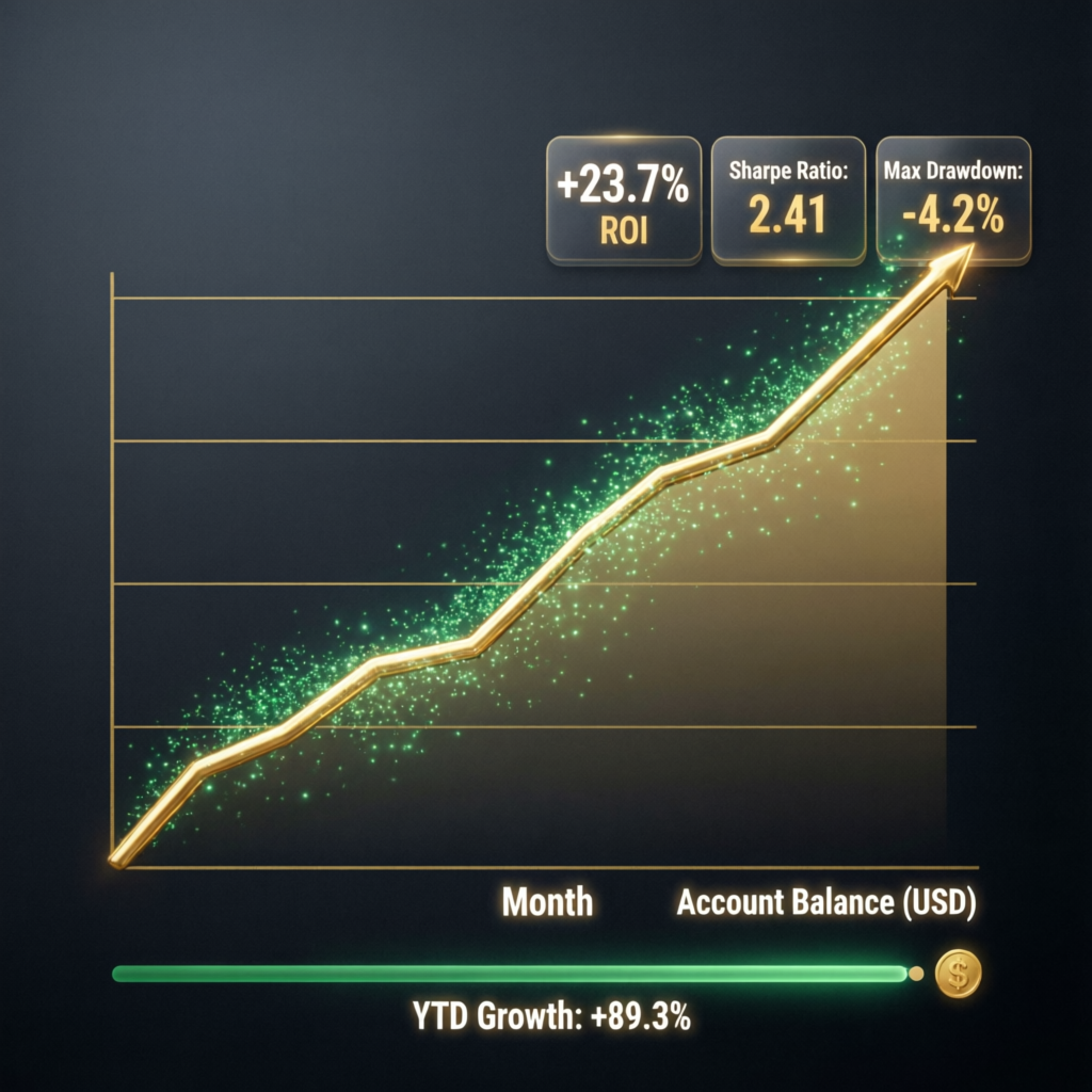 Funded Next prop firm challenge account growth results
