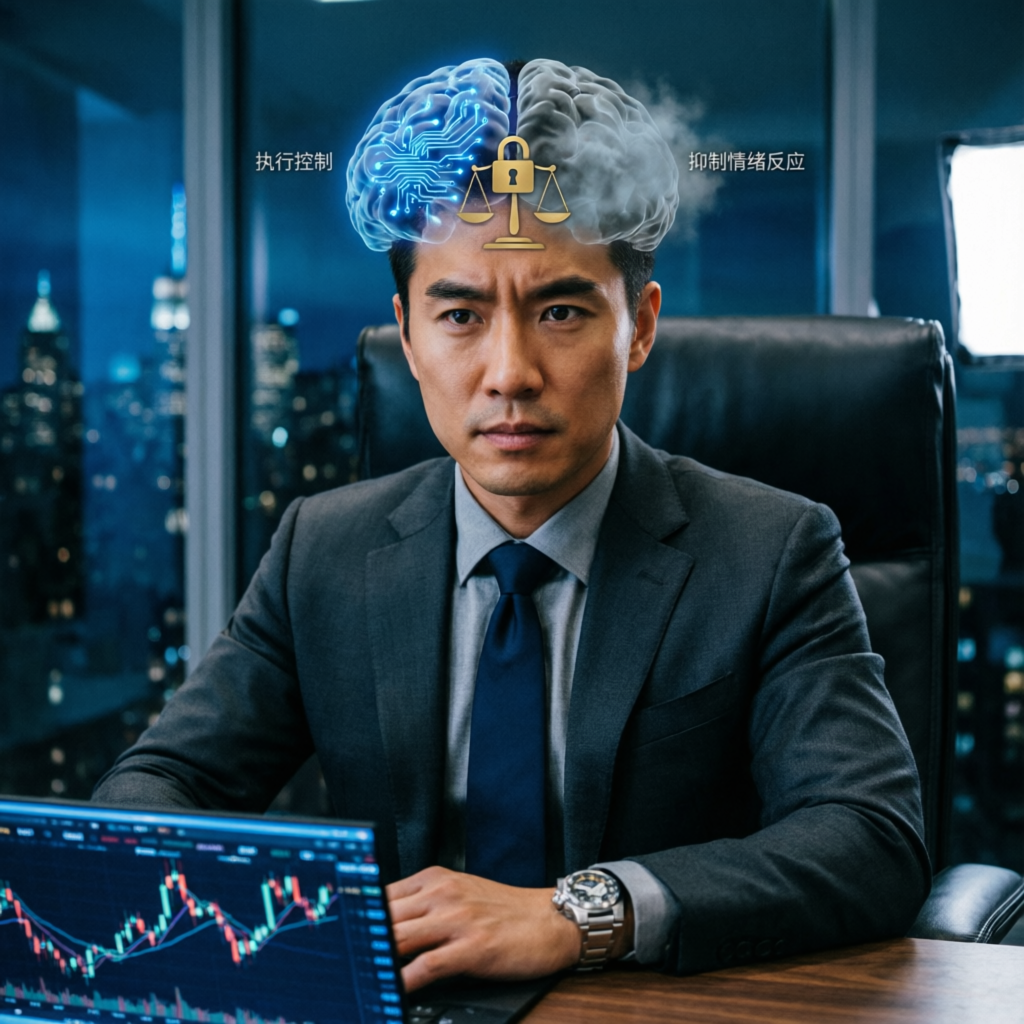 Trading psychology and emotional control visualization for professional traders