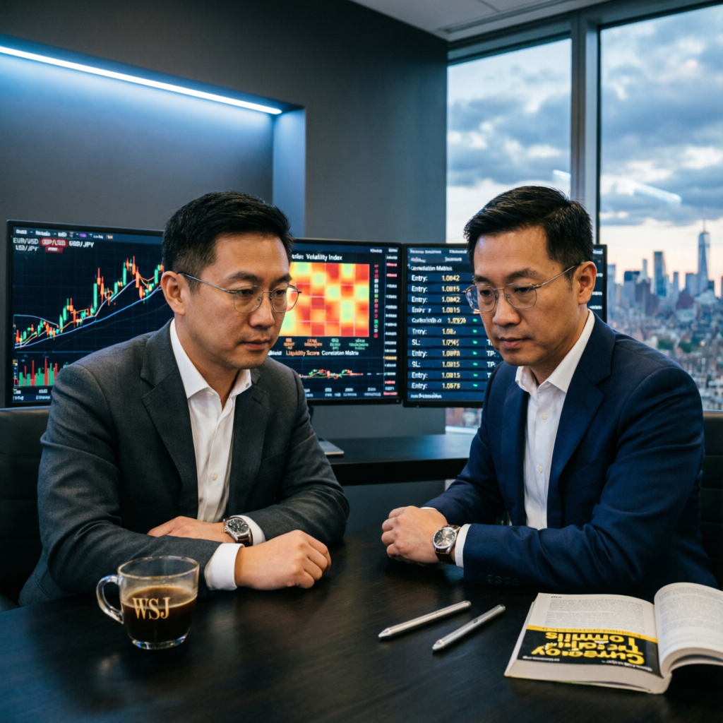 Expert forex trader consultation session reviewing trading strategies
