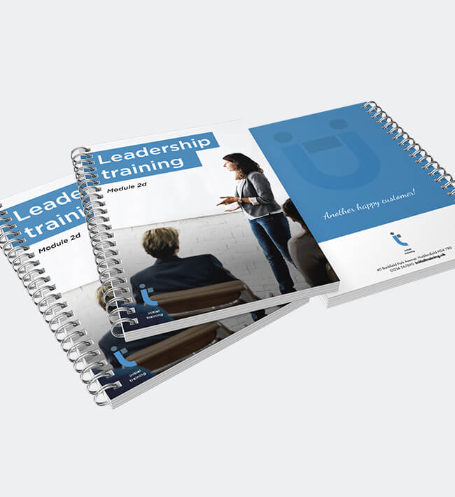 Professional training manual printing Malaysia - spiral bound leadership training manual