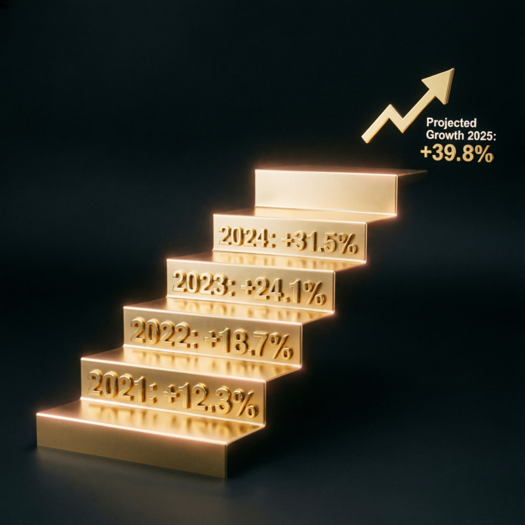 Topstep scaling plan growth visualization showing ascending profit tiers