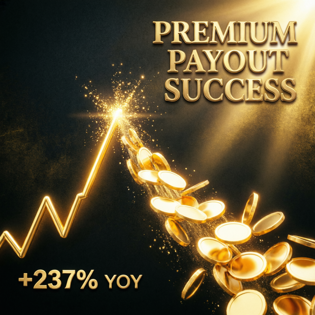 Premium payout success visualization showing golden profit growth and Topstep withdrawal rules