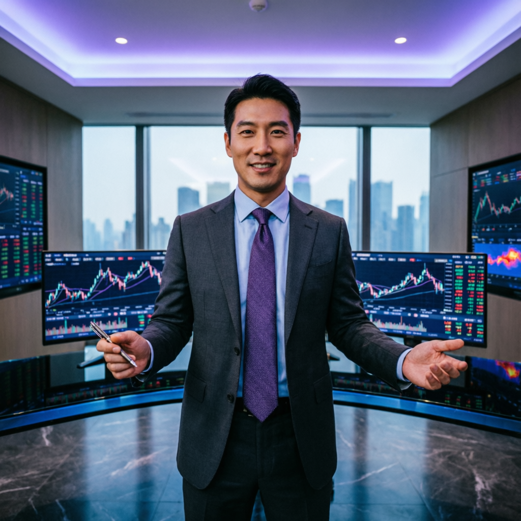 Professional trader celebrating successful Topstep funded account achievement