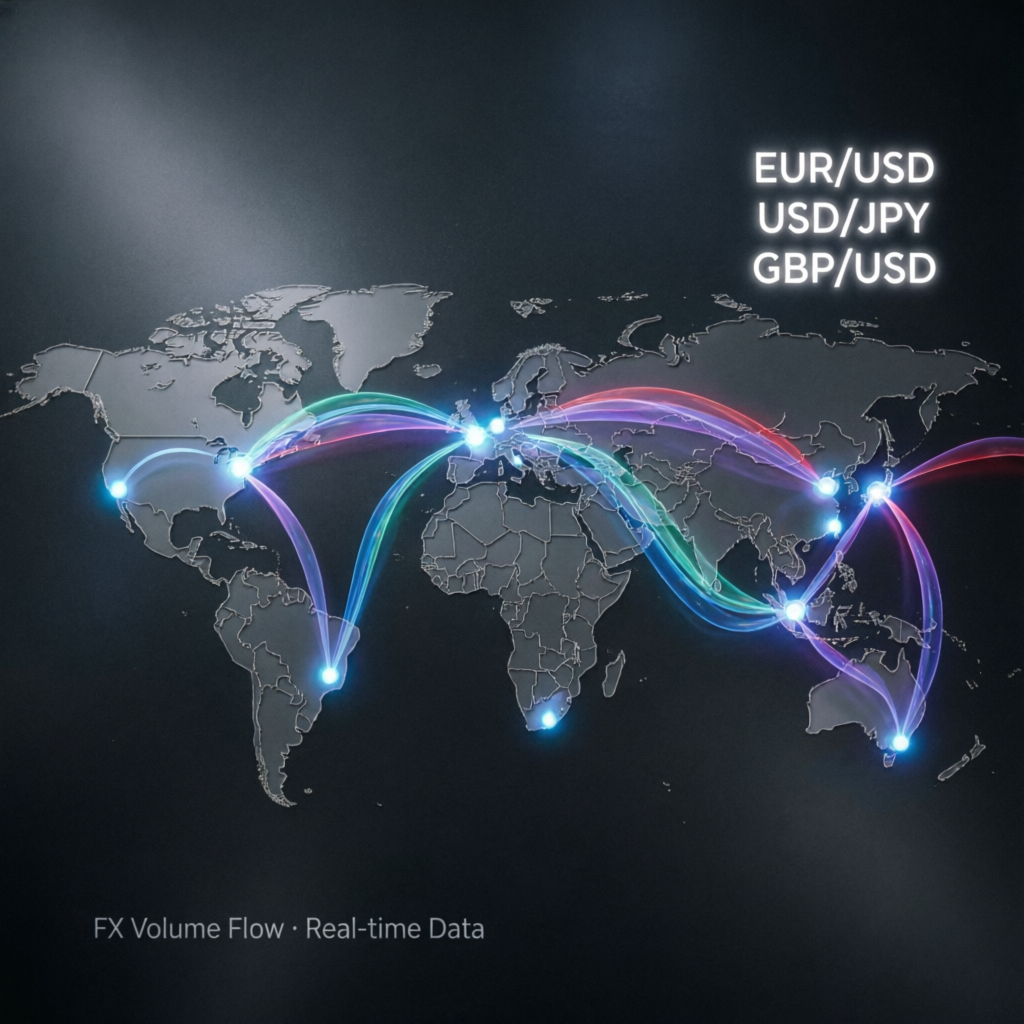 Global forex market coverage