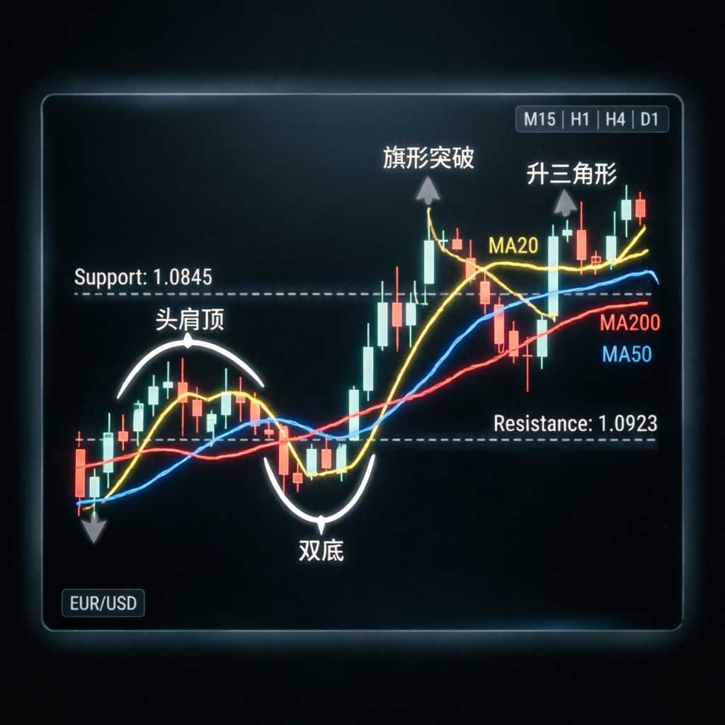 Professional forex trading strategy with technical analysis