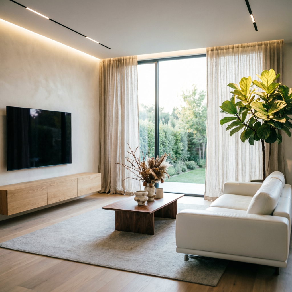 Modern home interior for first-time buyers