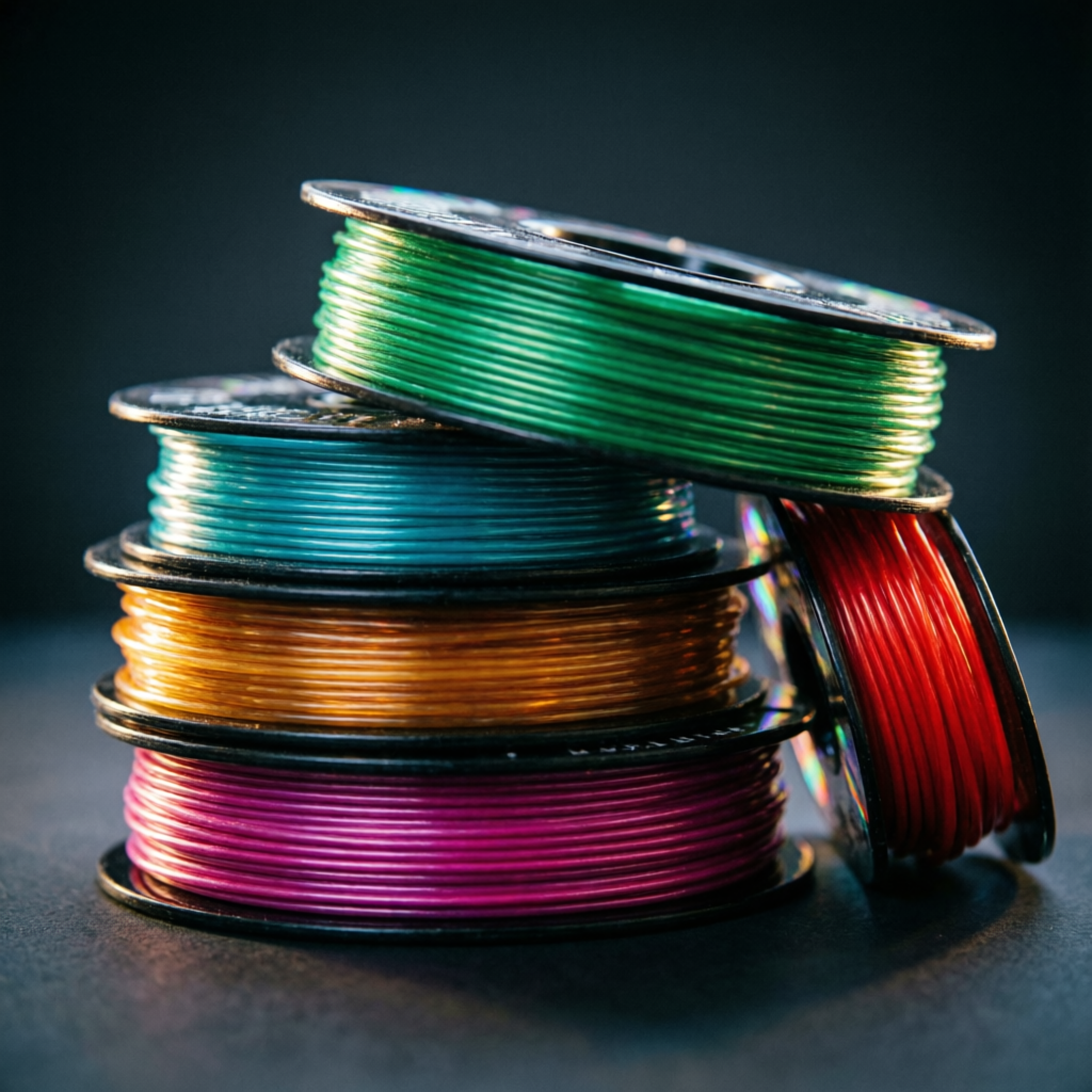 Bobinas de filamento de colores para impresión 3D