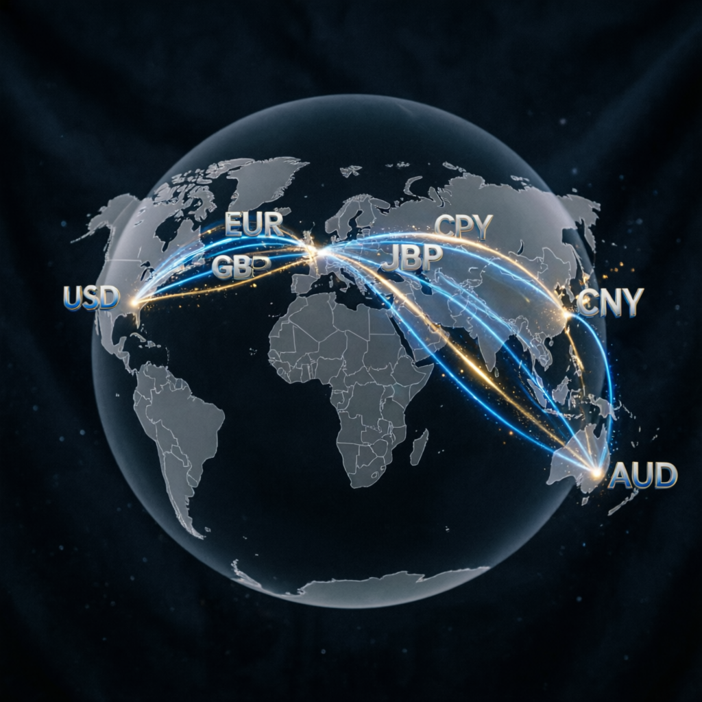 Global forex trading network covering major prop firms worldwide