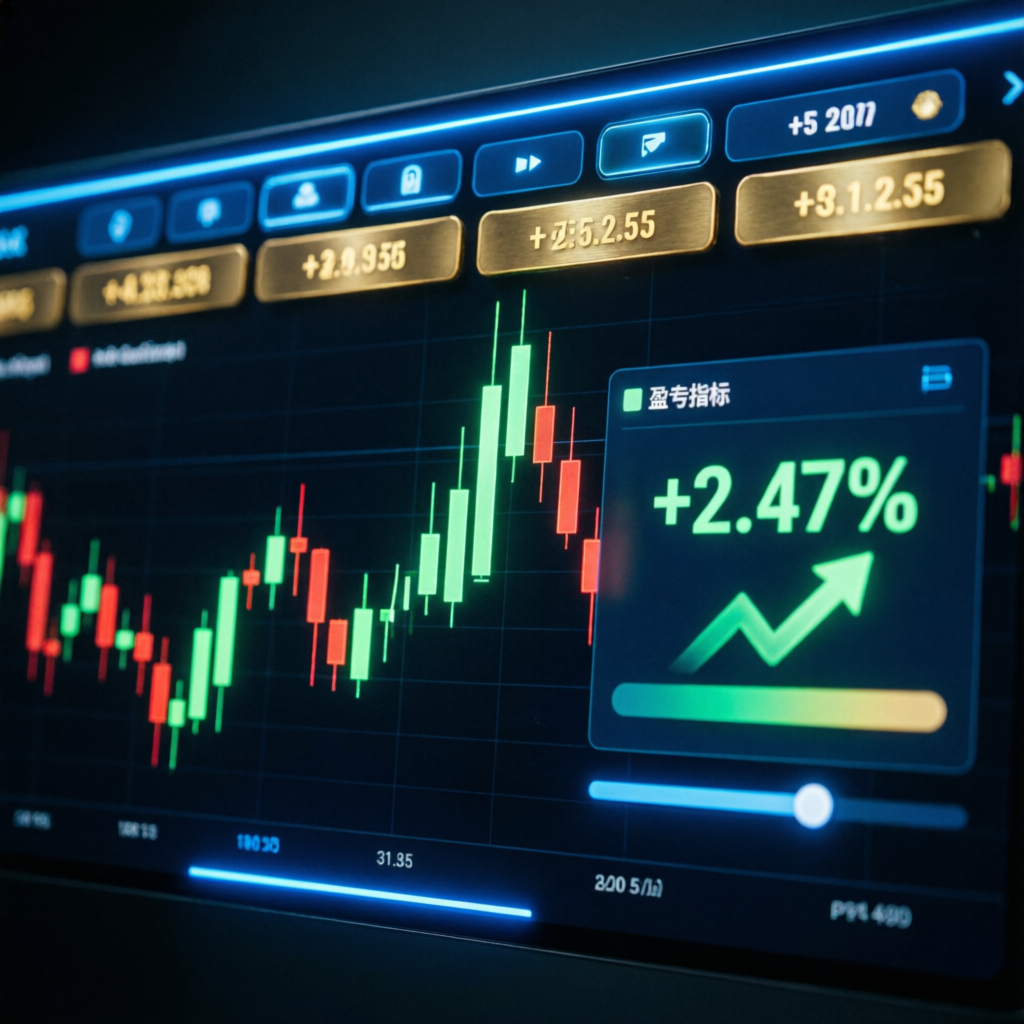 Advanced trading dashboard showing prop firm challenge progress with live profit indicators