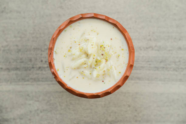 Rabri in clay bowl
