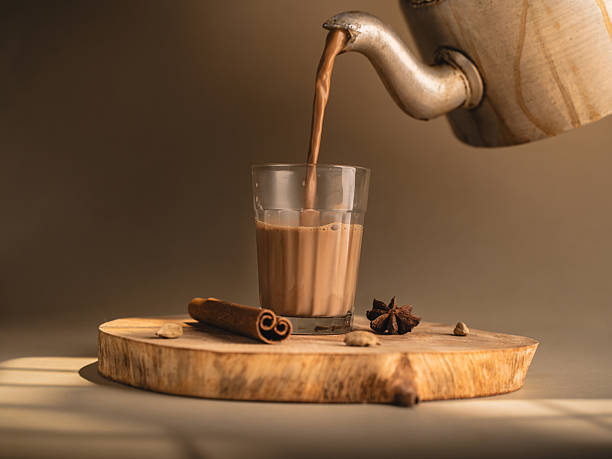 Chai being poured