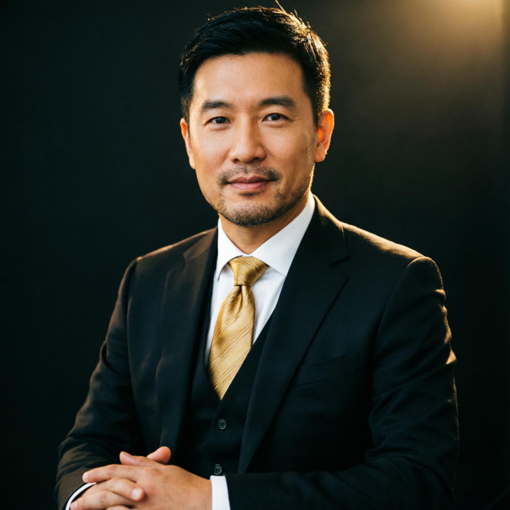Professional financial consultant in luxury suit