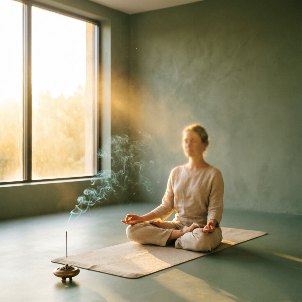 Meditation at sunrise — best meditation centre in Vanasthalipuram, Hyderabad