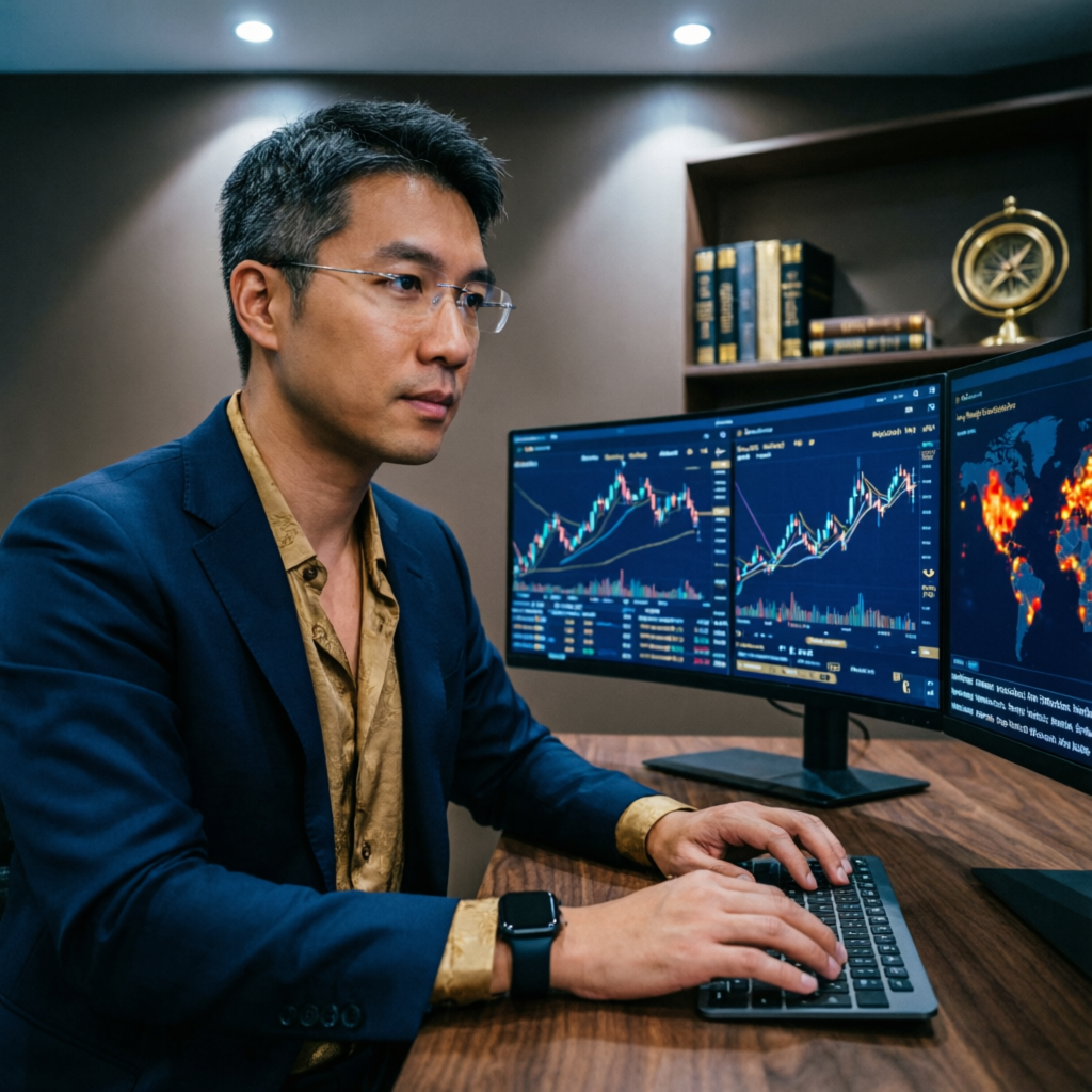 Professional Forex Trader Analyzing My Funded Futures