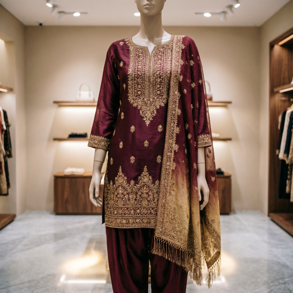 Designer suits for ladies at Arnika Collection – party and festive wear shop in Nagpur
