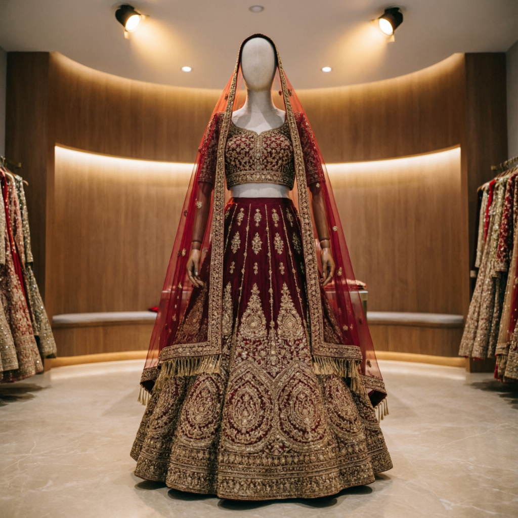 Lehengas and Anarkali suits for weddings at Arnika Collection – bridal wear shop in Nagpur