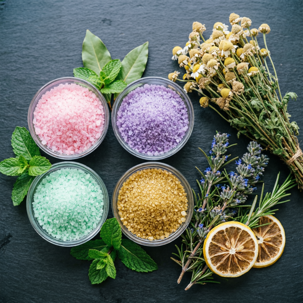 Egyptian bath salts and herbs