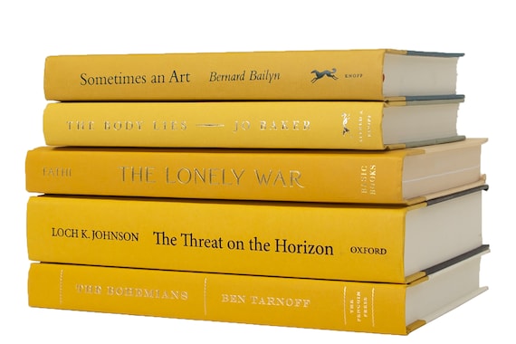 Stack of hardcover books