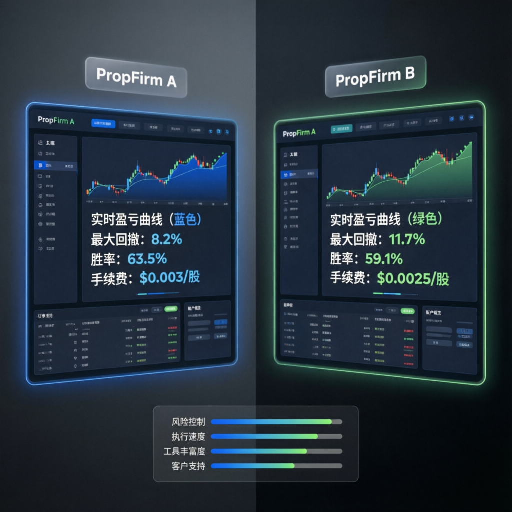 Comparison of Topstep features with other prop firms