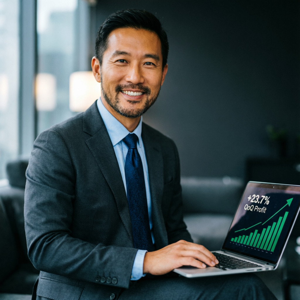 Happy client with profitable trading results