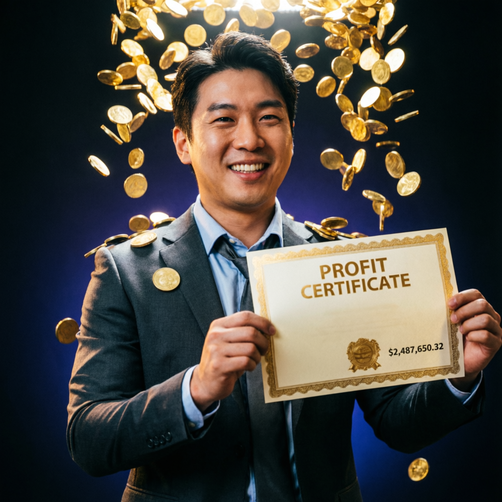 Trader celebrating Topstep payout success