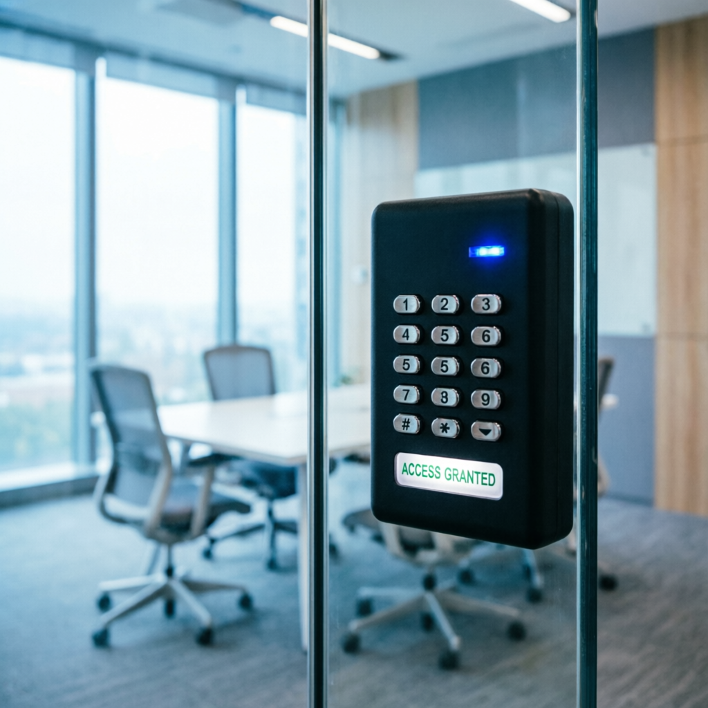 Door access control keypad installation Ahmedabad