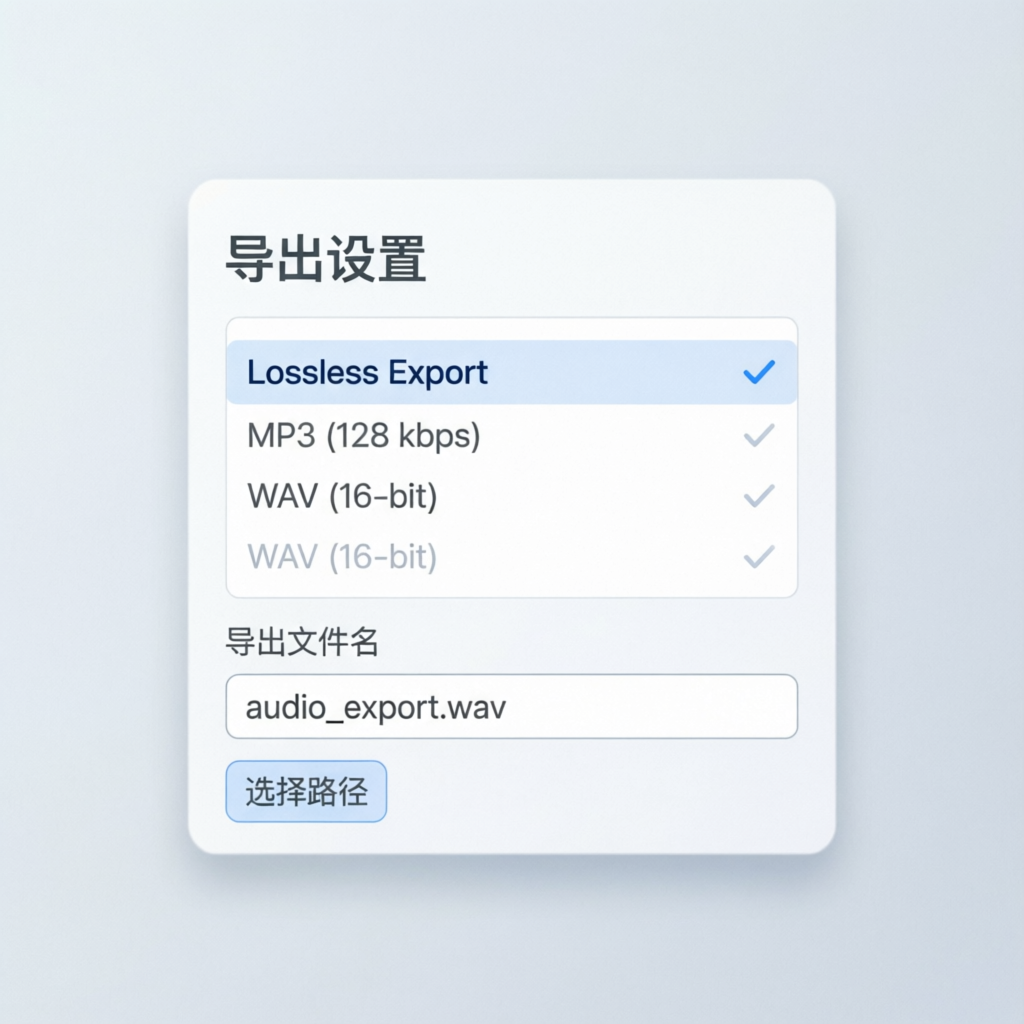 Export Settings