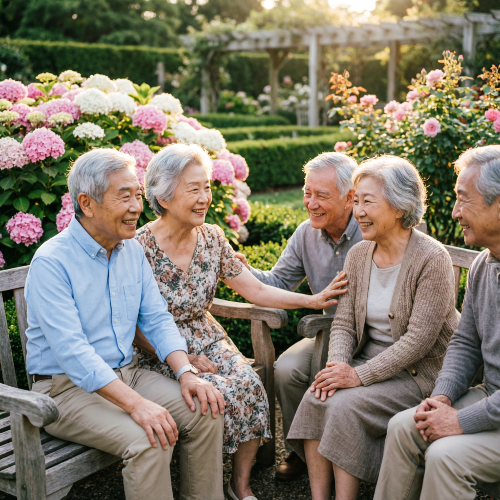 Garden socializing
