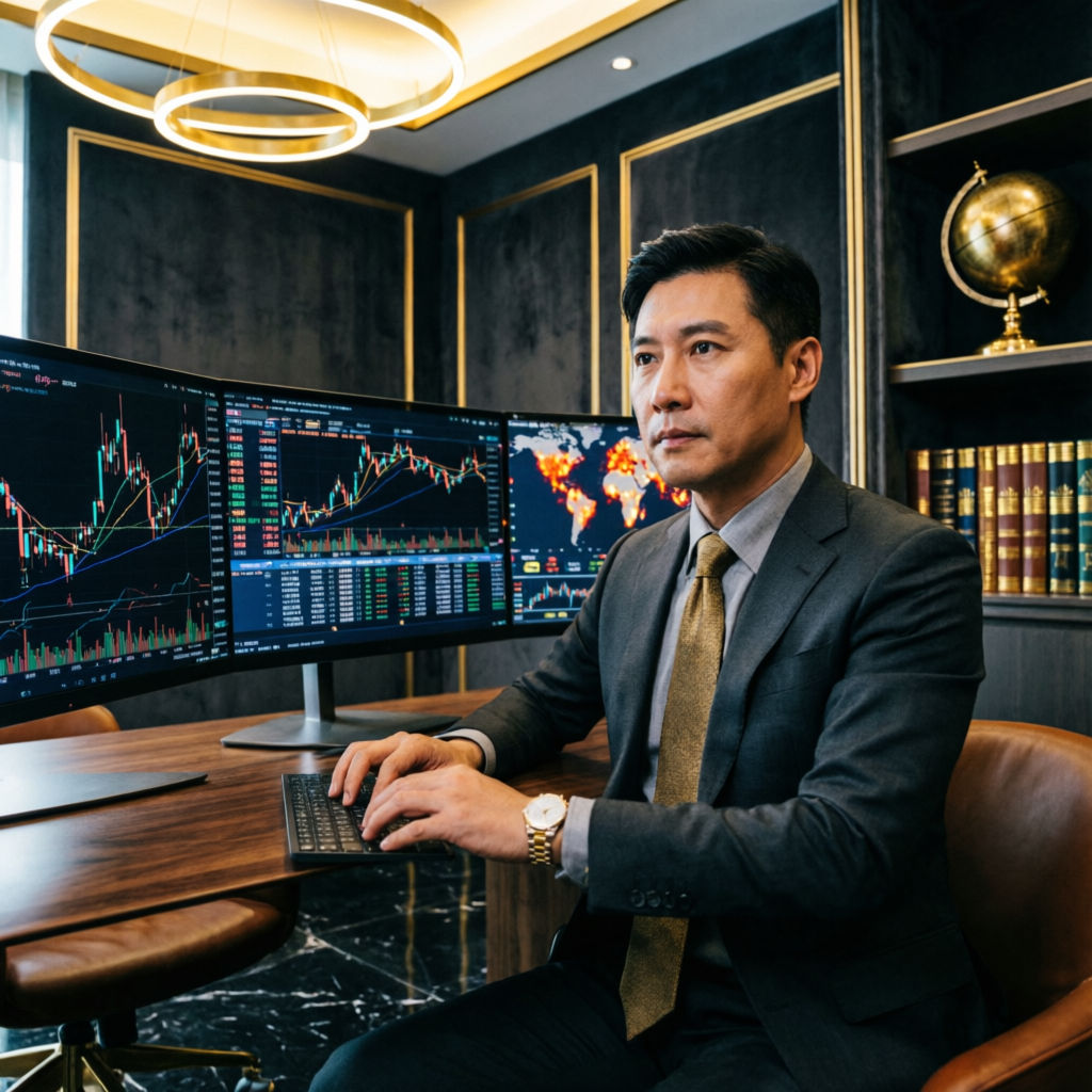 Professional forex trader analyzing Topstep Trading Combine rules