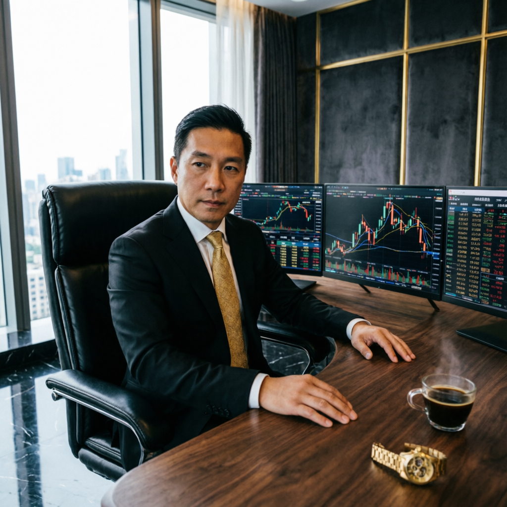 Professional Apex Trader Funding Trader Reviewing Futures Account Performance