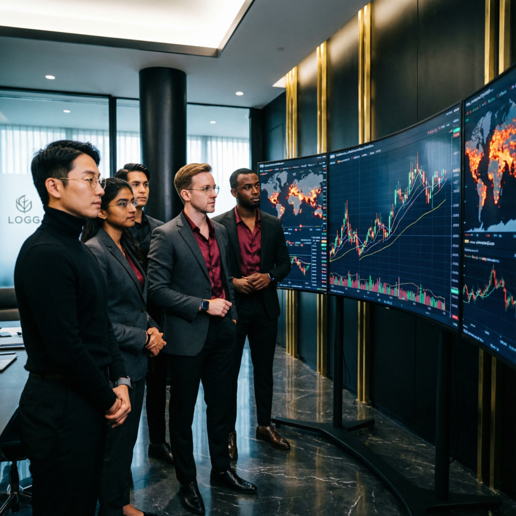 Professional trading team analyzing charts - All Prop Funding experts