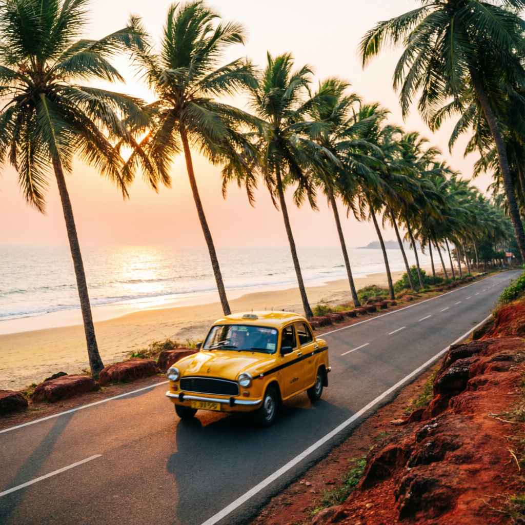 Full Goa taxi package – coastal drive