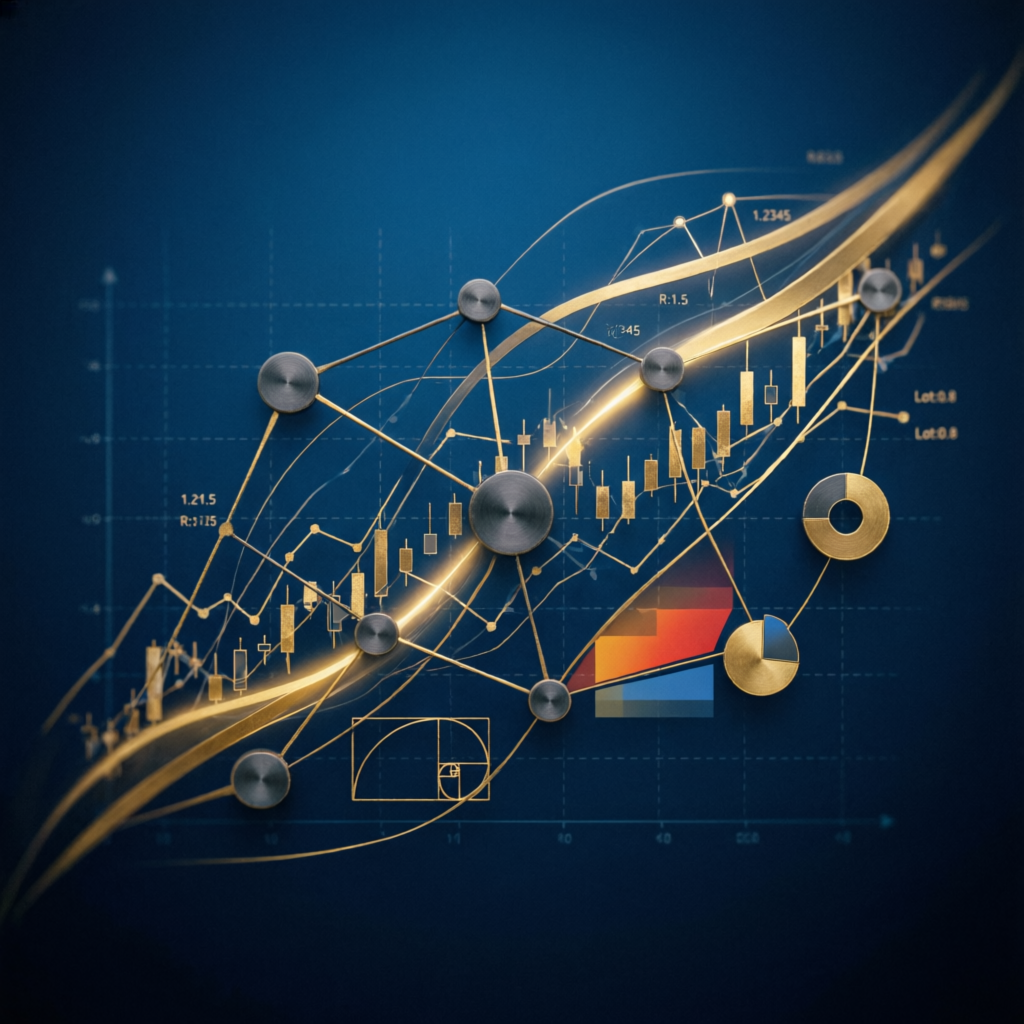 Trading strategy analysis infographic