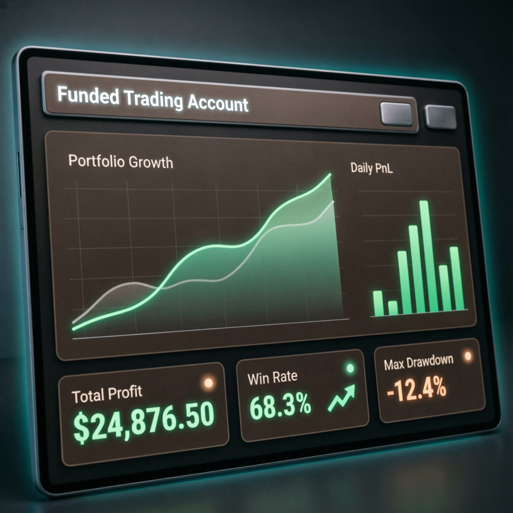 Funded Trading Account Performance Dashboard