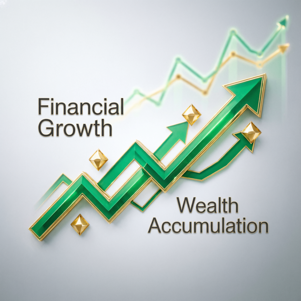 Financial growth chart — prop firm passing service results