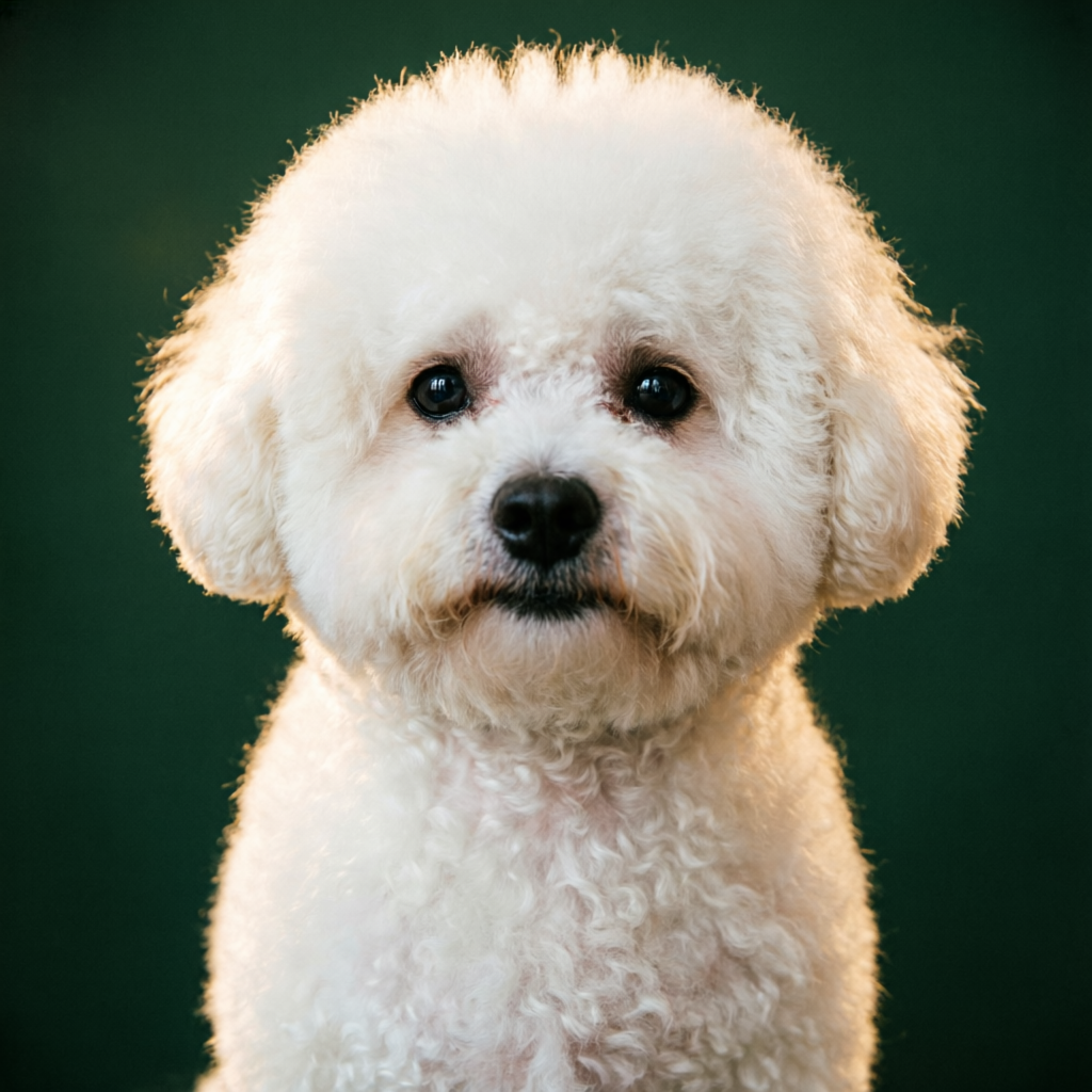 Cão da raça Bichon Frisé