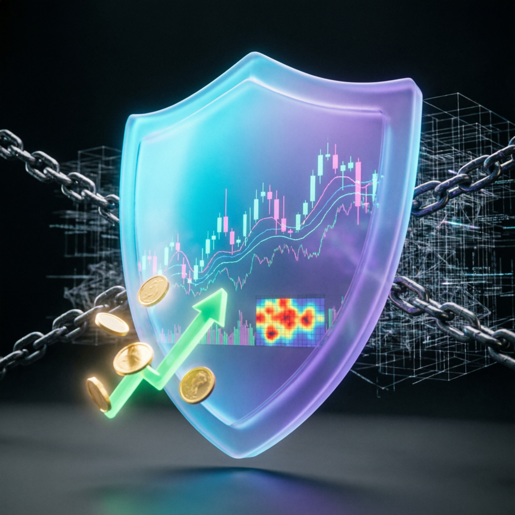Risk management shield protecting trading capital for Apex Trader Funding accounts
