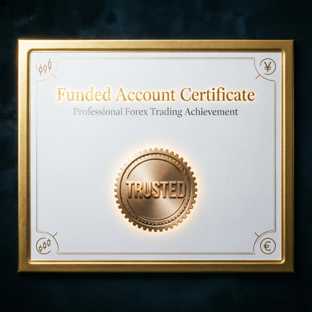 Funded Account Certificate - Professional Forex Achievement
