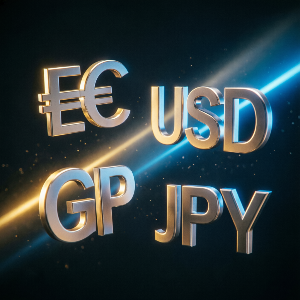 Major Forex Currency Pairs - EUR USD GBP JPY