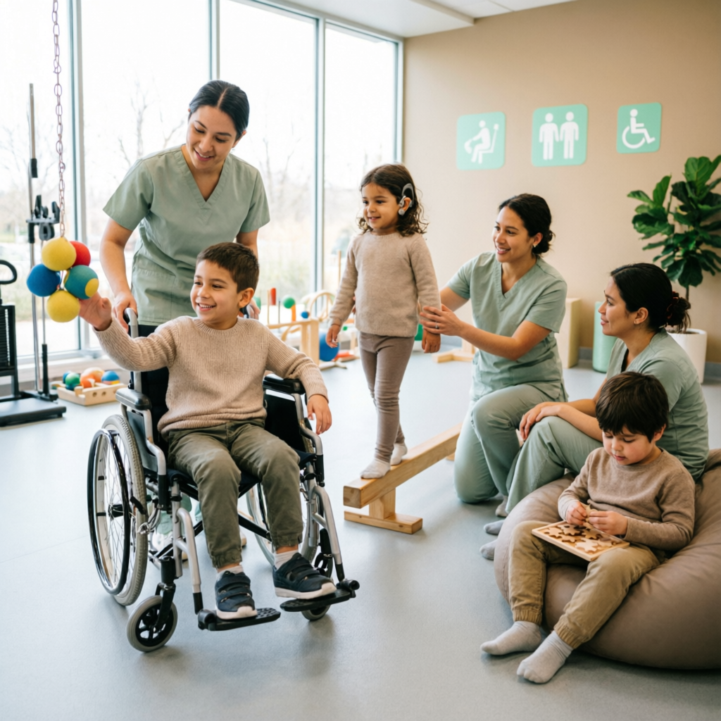 Дети на занятиях в центре