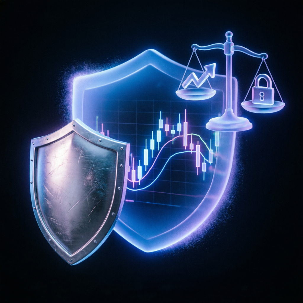 Risk management and security shield for prop firm trading