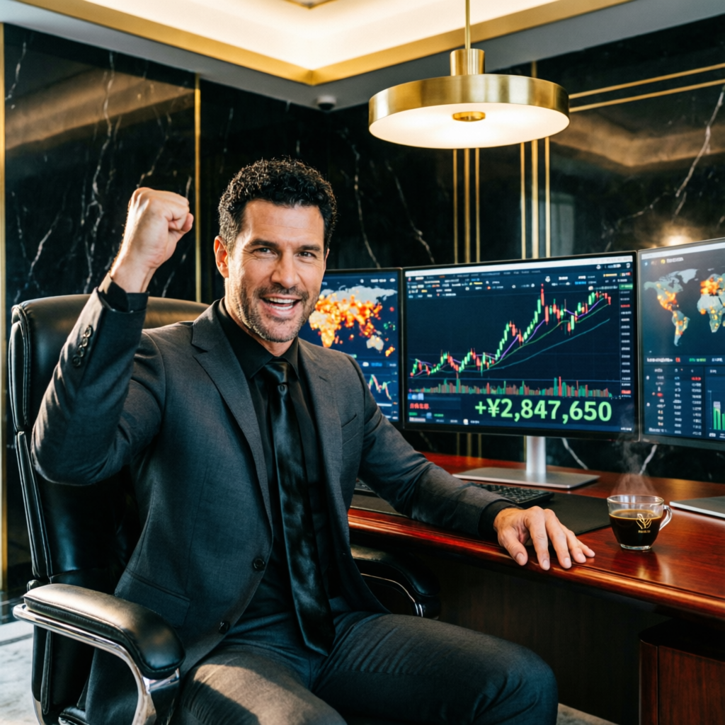 Successful trader celebrating Apex Trader Funding challenge pass